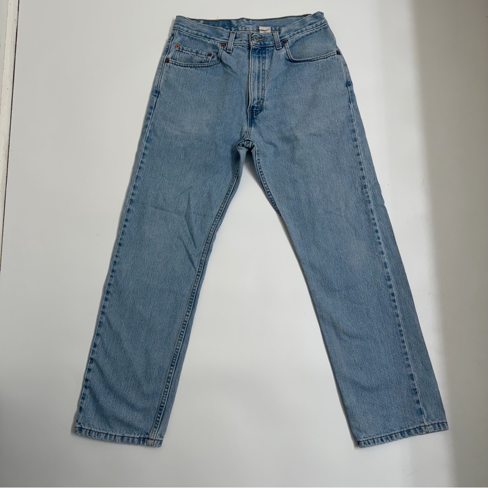 Vintage Levi’s 505 USA Made Light Wash Straight Leg Jeans 33X30